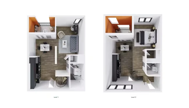 1 Bed • 1 Bath 603 floor plan